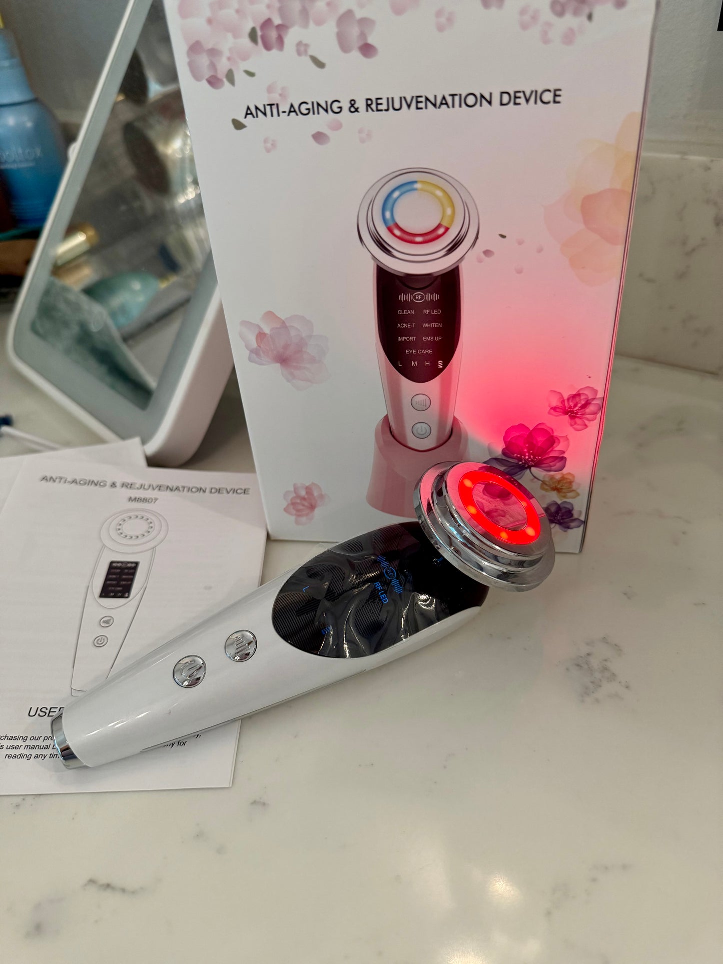 7-in-1 Anti-Aging RF & LED Skin Rejuvenation Device – Lifting, Firming & Deep Care